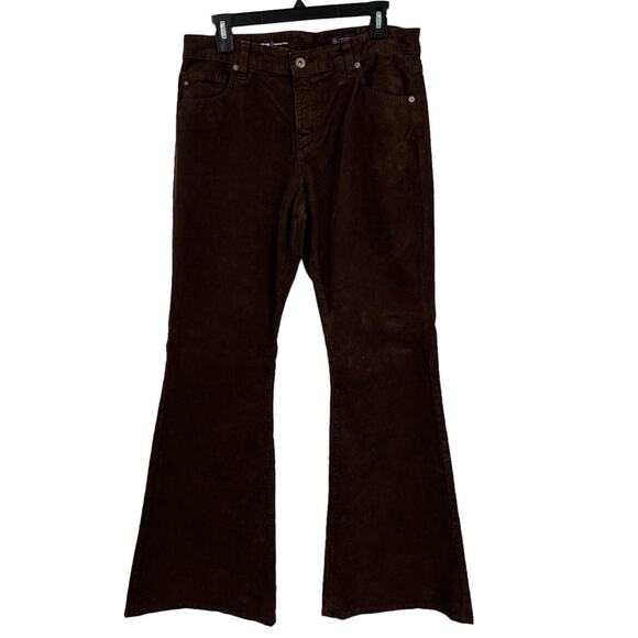 AG Adriano Goldschmied Jeans Angeline corduroy mid rise flare size 31 - Picture 1 of 7